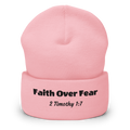 Faith Over Fear Cuffed Beanie