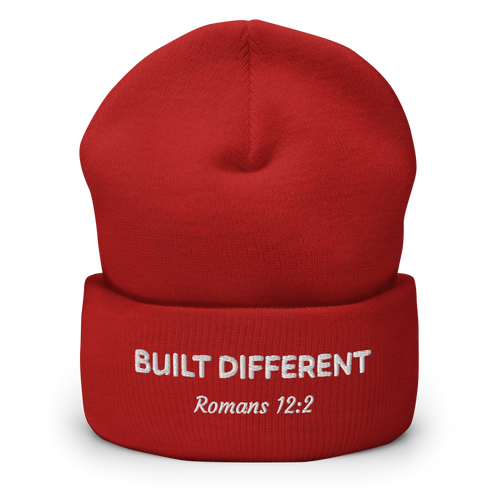 Built Different Embroidered Beanie