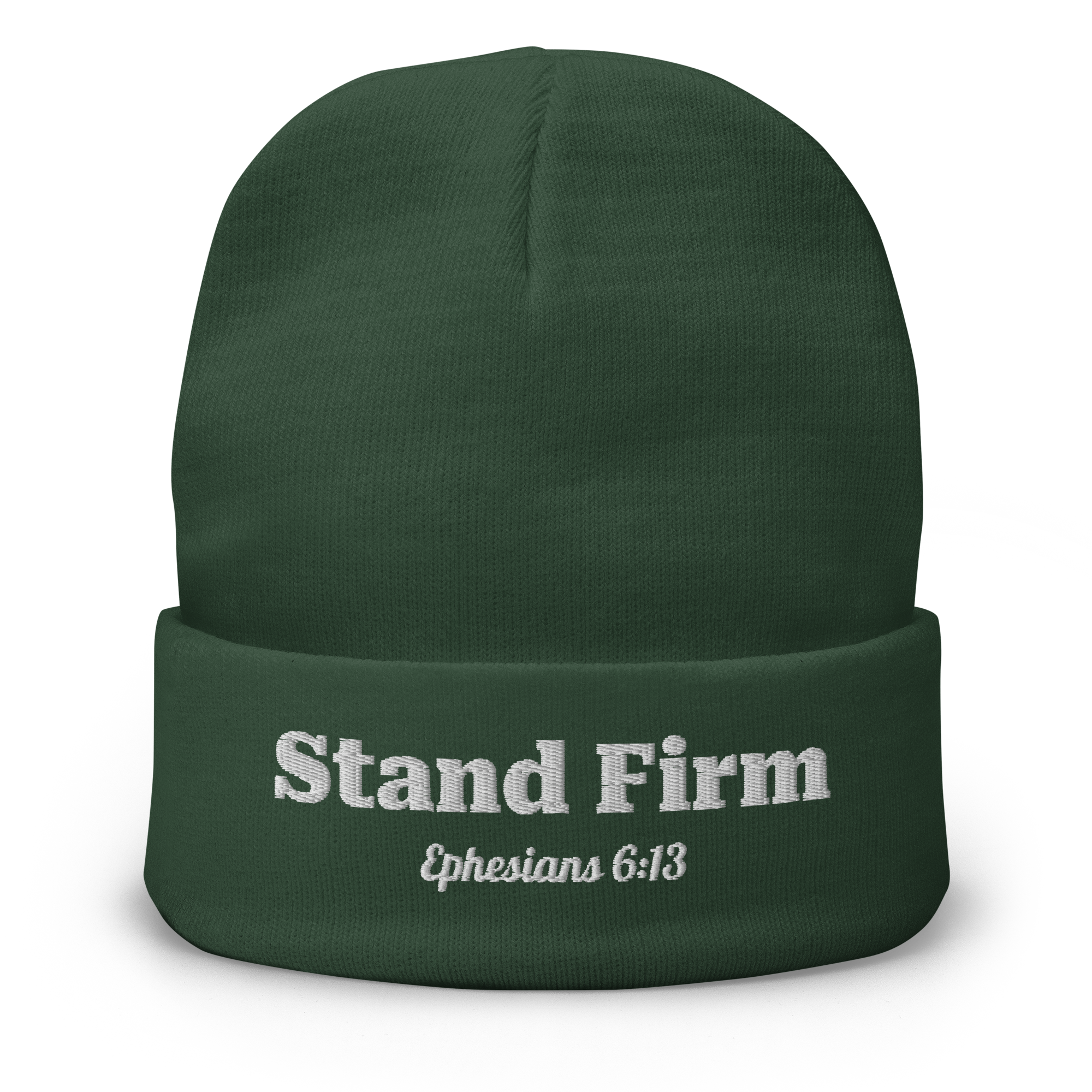 Stand Firm Embroidered Beanie