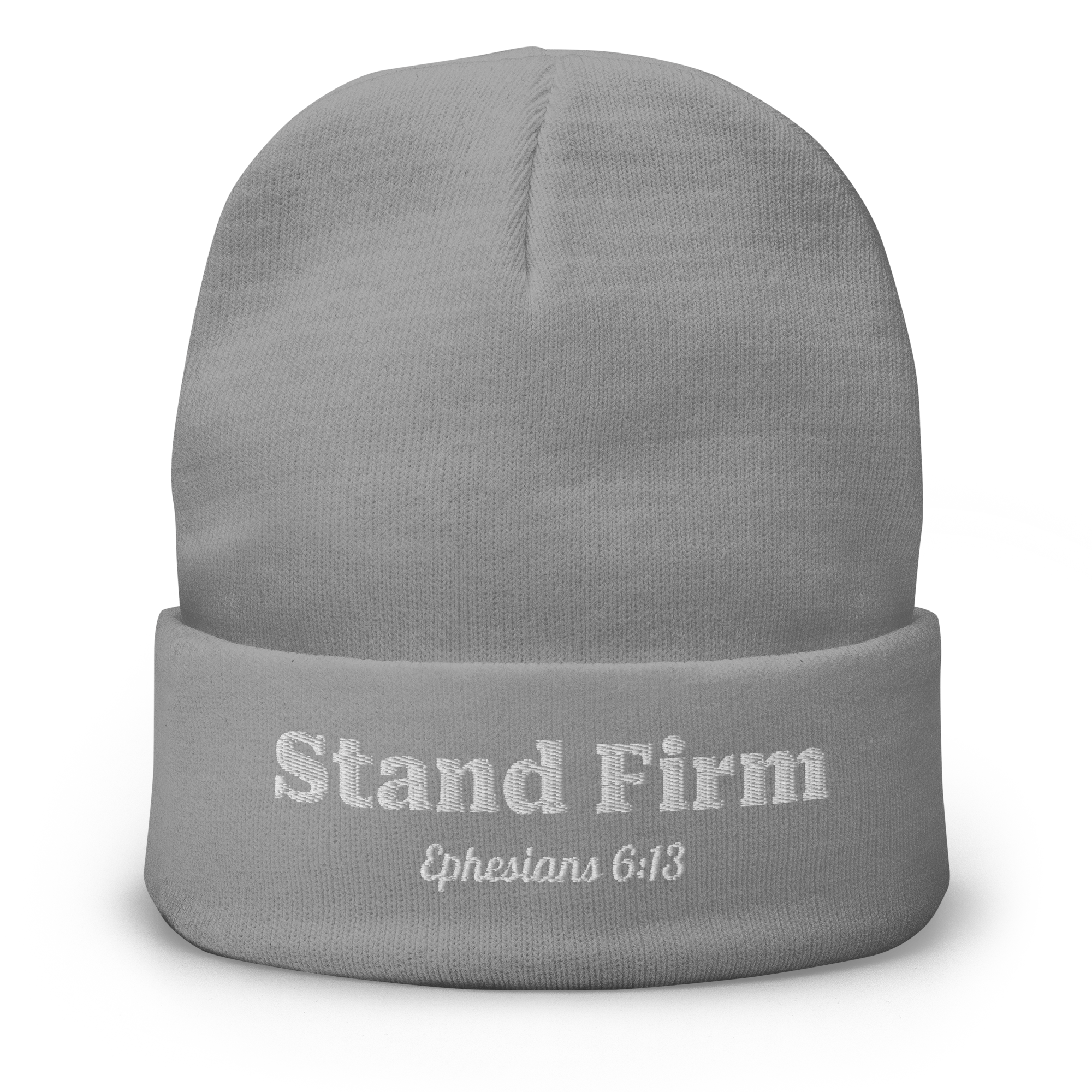 Stand Firm Embroidered Beanie